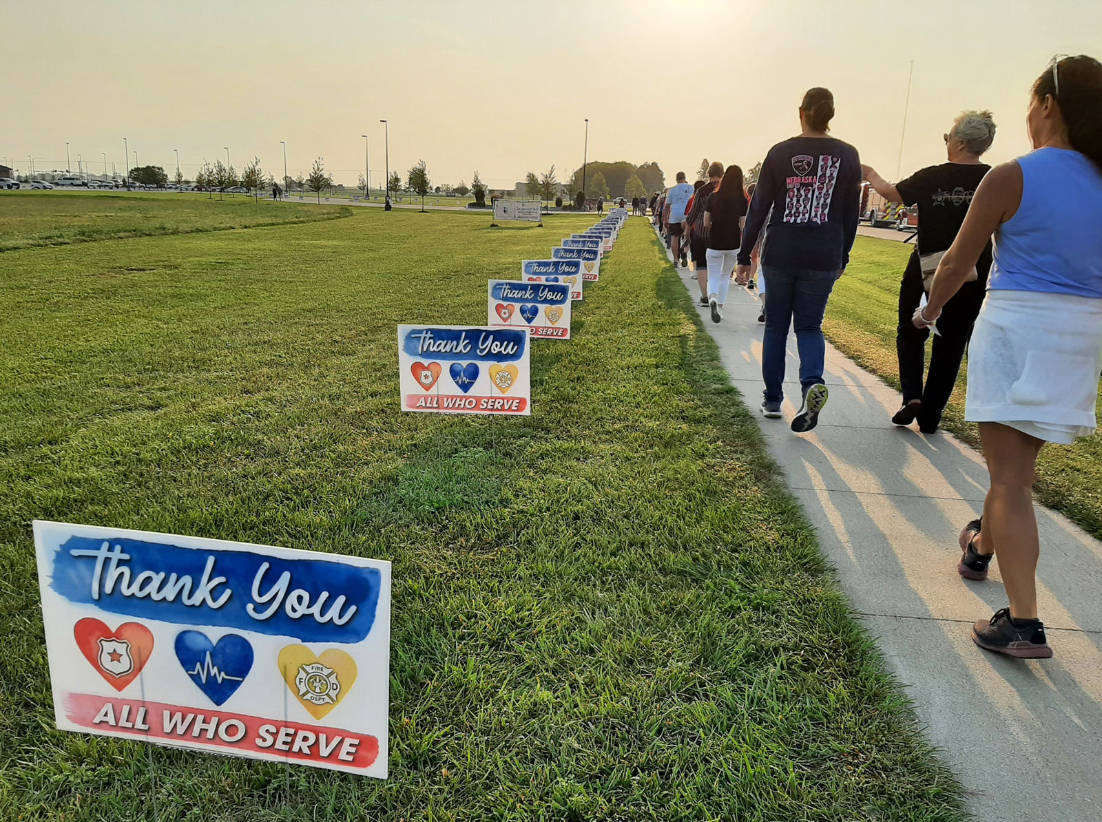 Walkers and signs